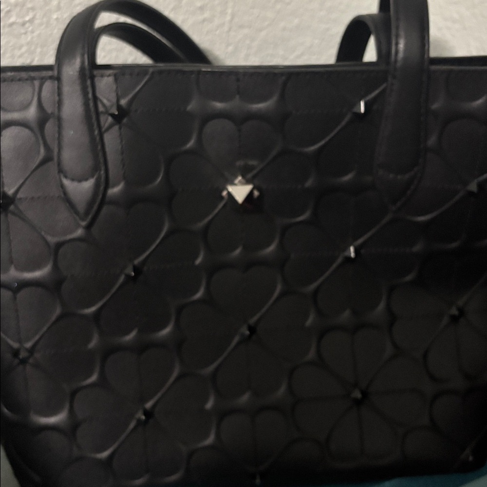 Black Embossed Tote Bag